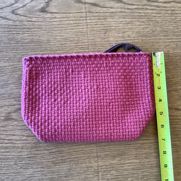 Rags to Riches Red Woven Clutch Zipper Pouch - Picture 4 of 4